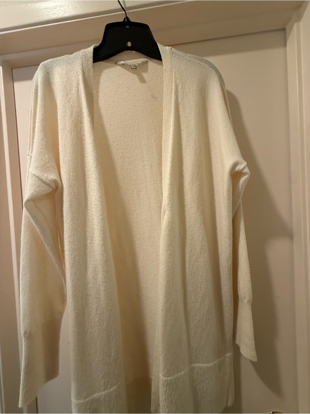 Athleta Cream Knit Long.Cardigan